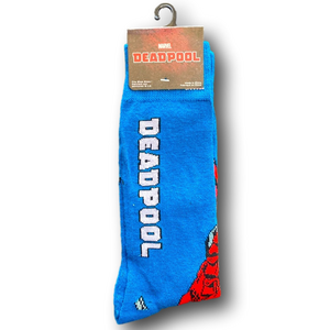 3/$20 Marvel Deadpool Funny Novelty Crew Socks - NWT